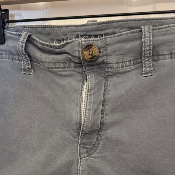 American Eagle Outfitters Gray Washed Denim-Style Shorts - Picture 5 of 10